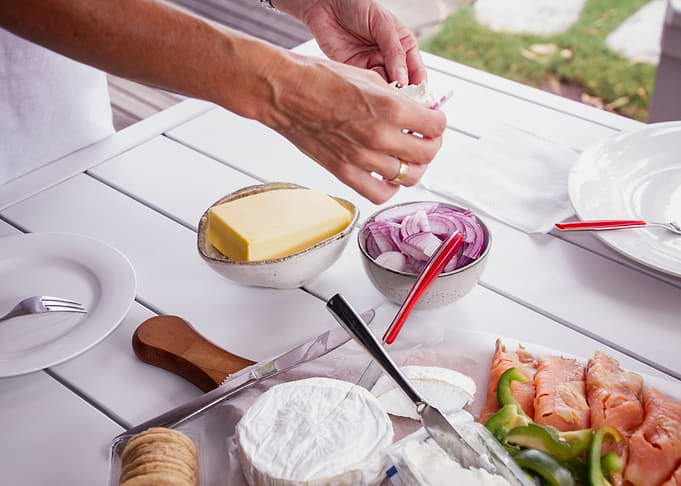 preparing meal