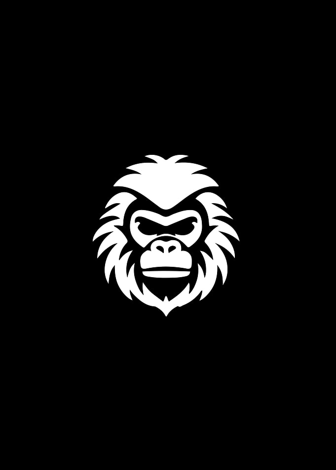 Monkey Stencil Design