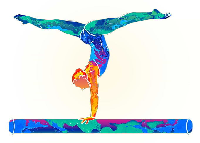 Female athlete doing a