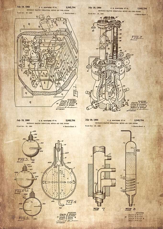 Patent nuclear reactor