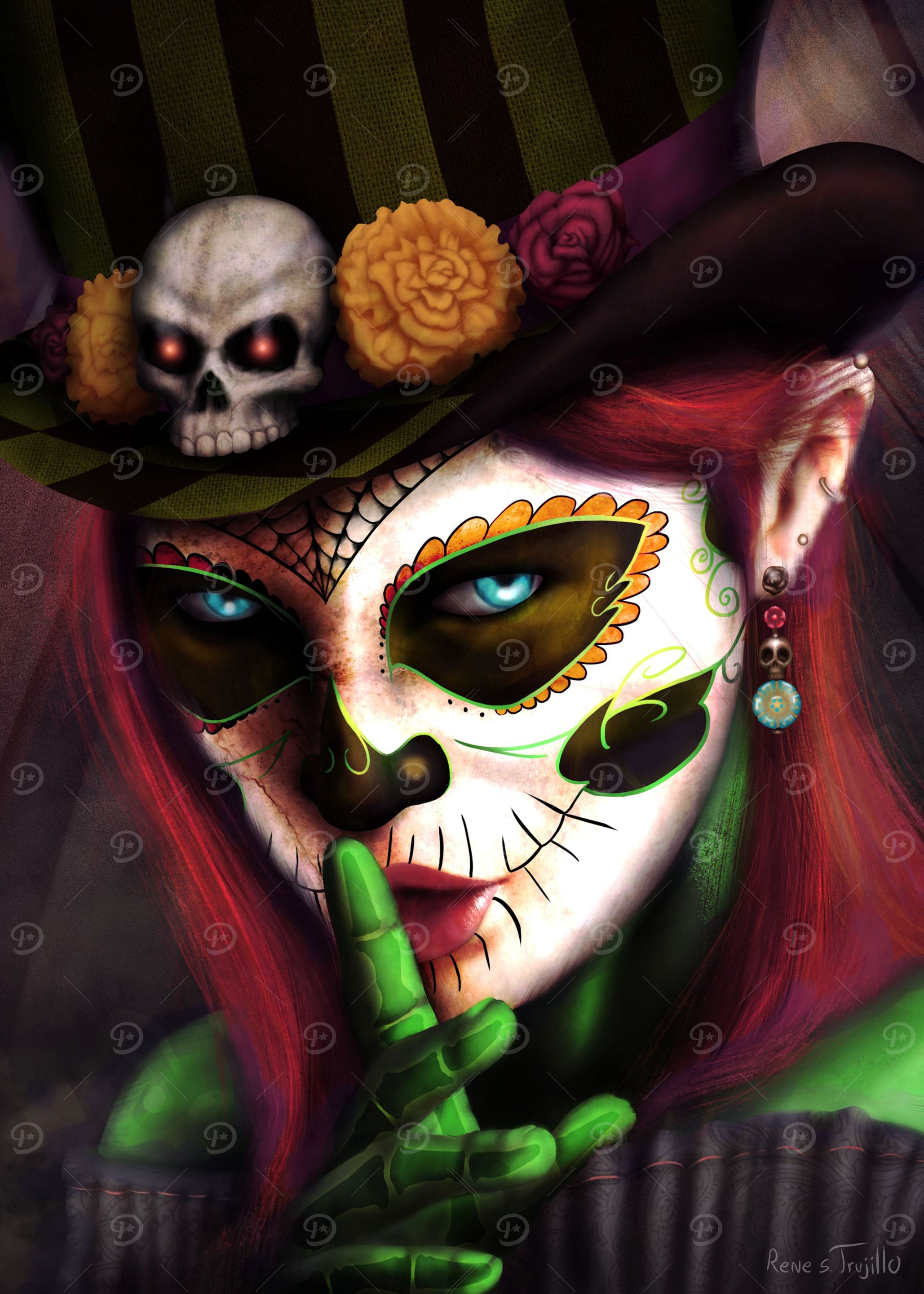 Sugar Skull Portrait 4
