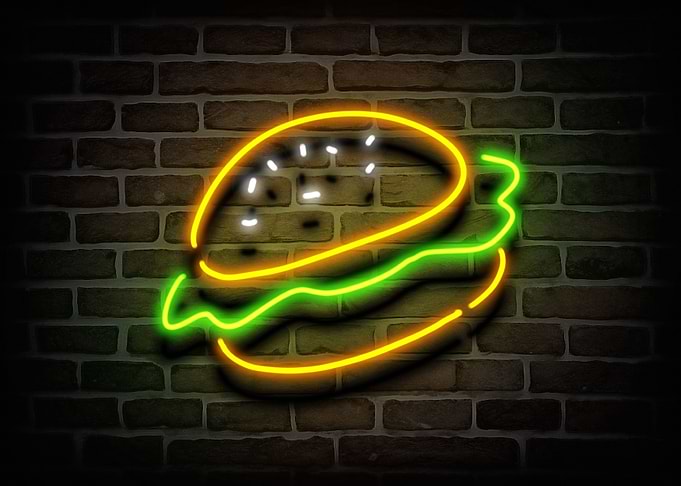 Hamburger Neon