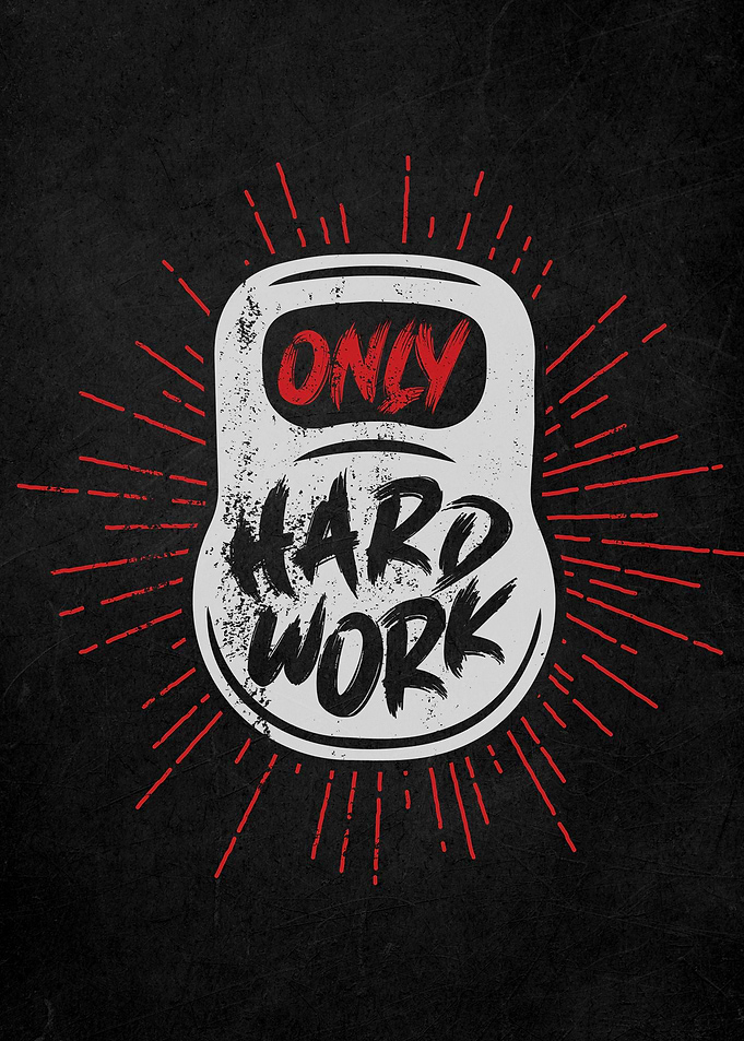 Gym Motivation Quote Art