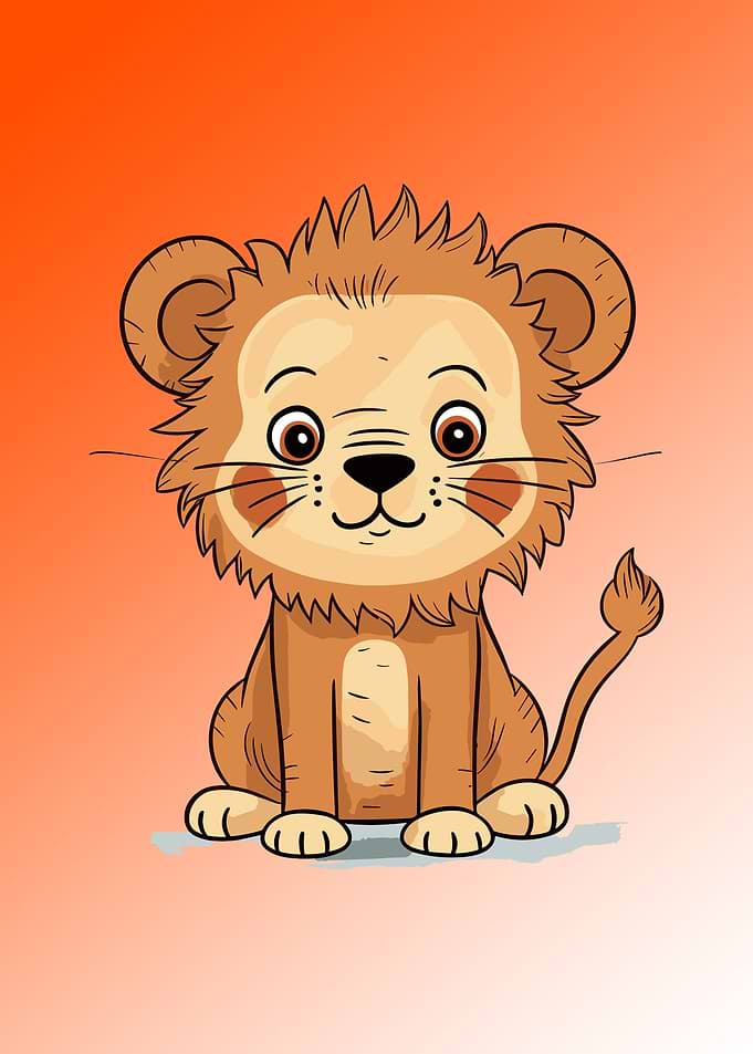 cute lion