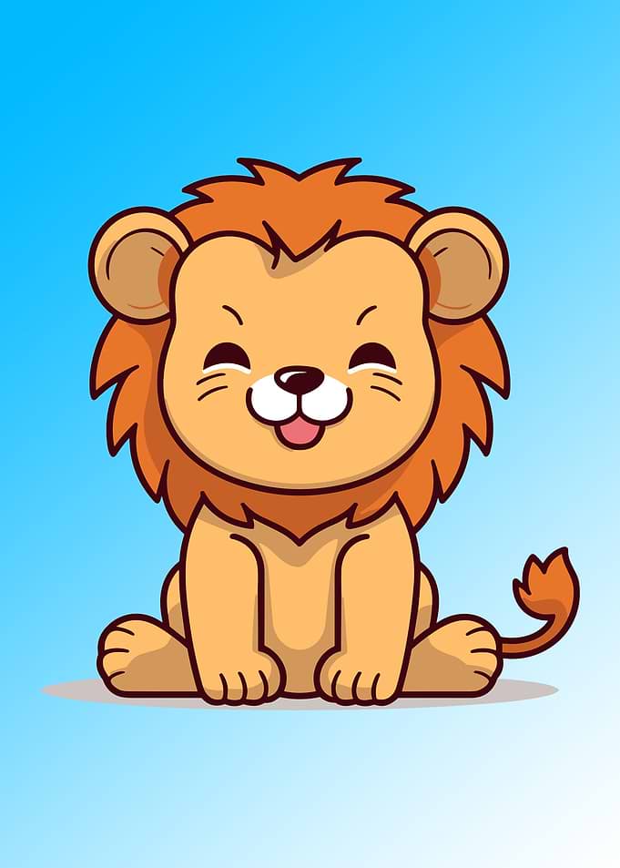 cute lion