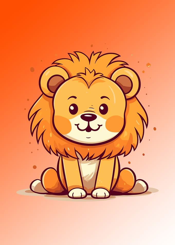 cute lion