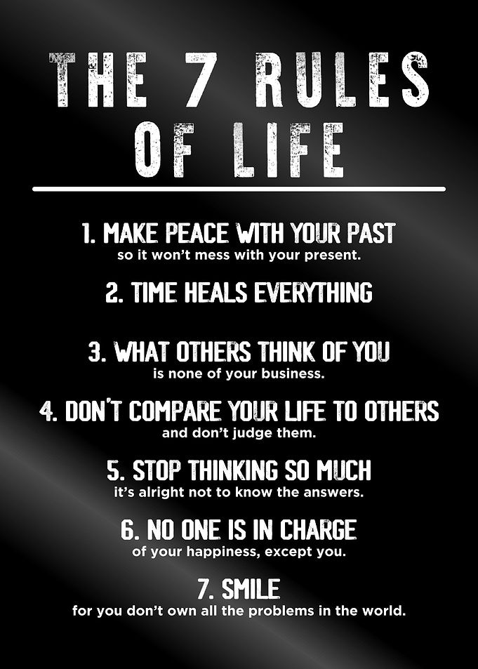 7 rules of lifes