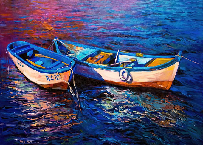 canoe art print