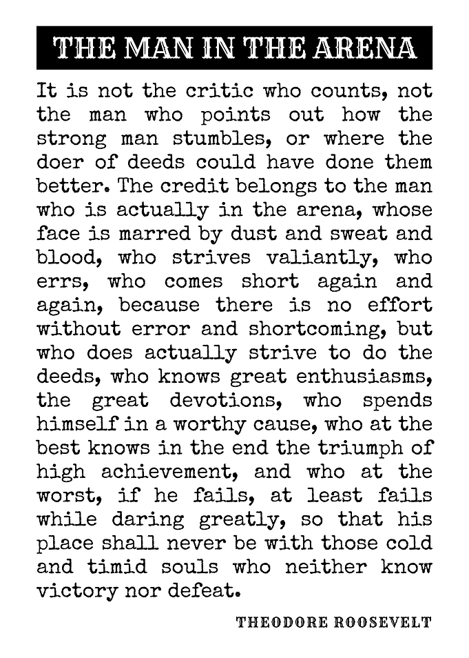 The Man in the Arena