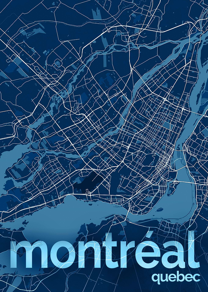 Montreal City Street Map