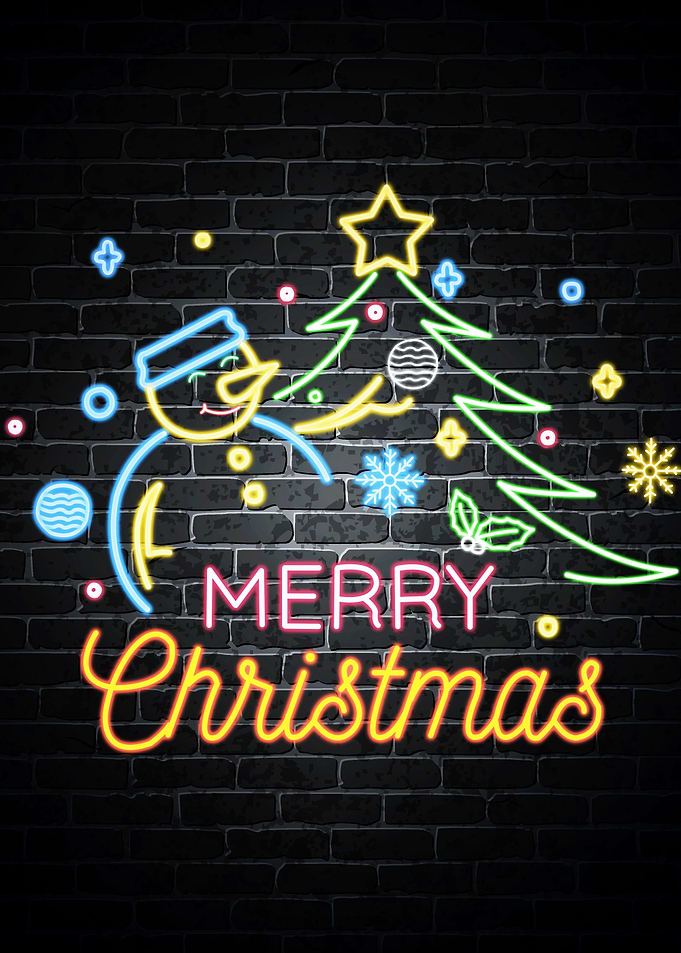 Merry Christmas neon
