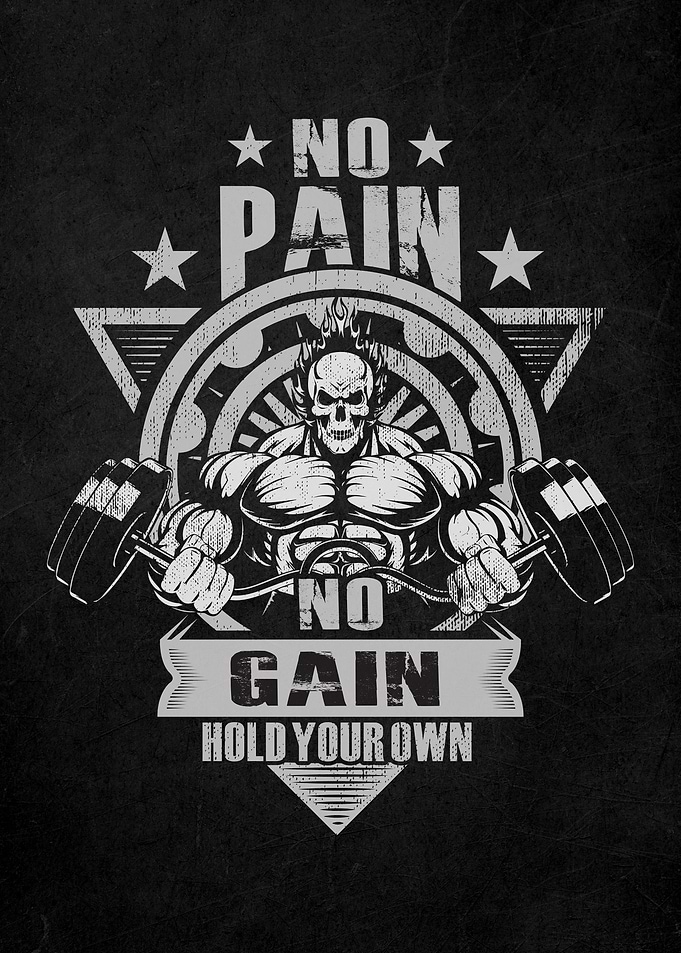 Gym Motivation Quote Art