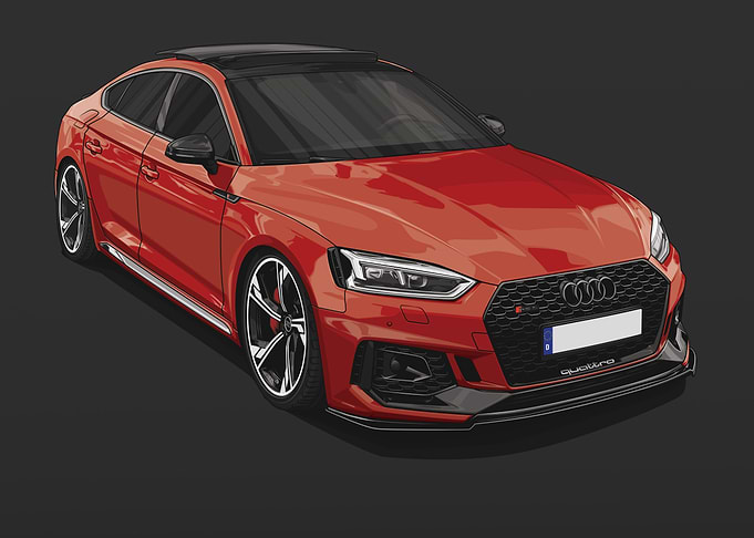 Audi RS5 F5 Sportback Red