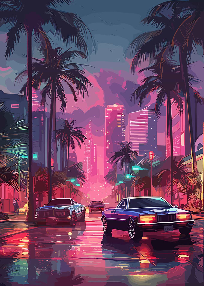 Sunset Streer Art