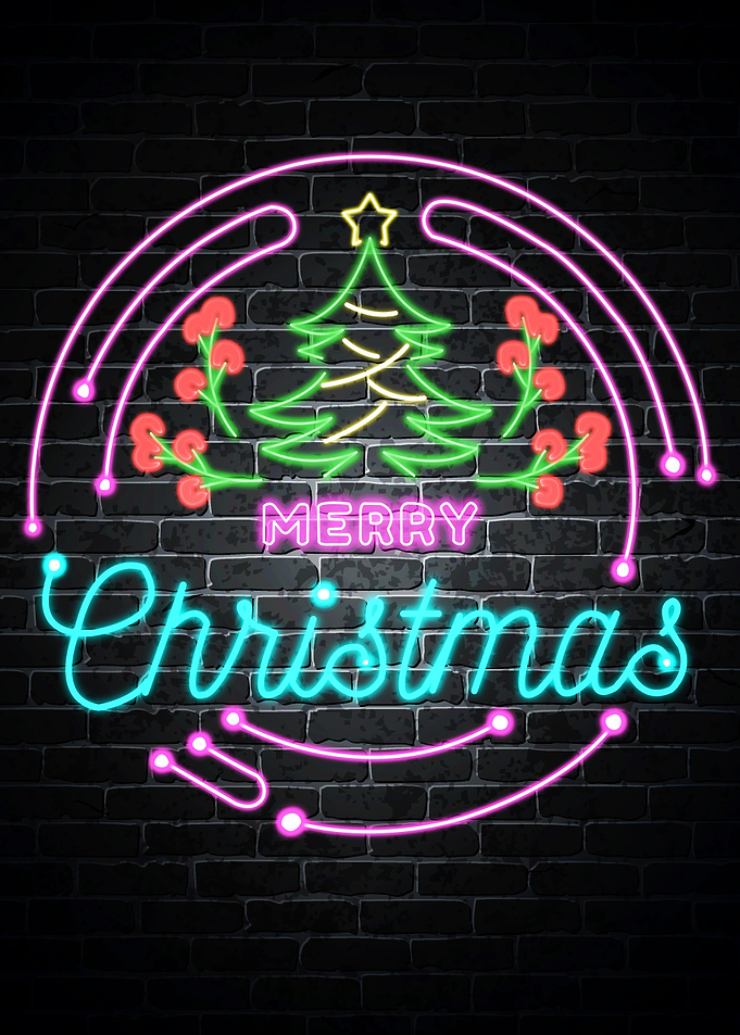 Merry Christmas neon