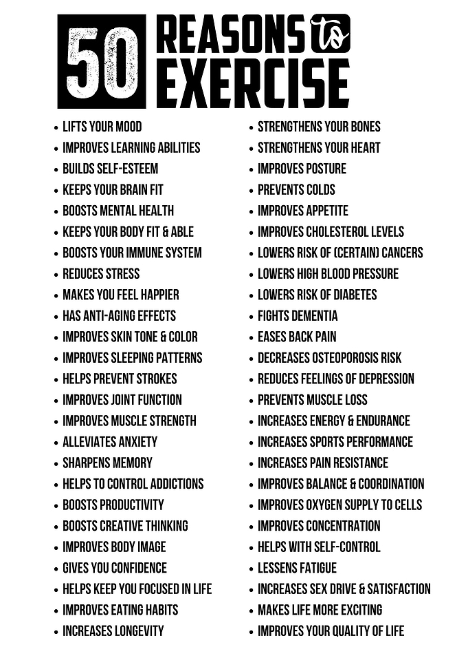 50 reasons to workout