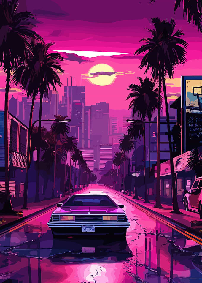 Sunset Streer Art
