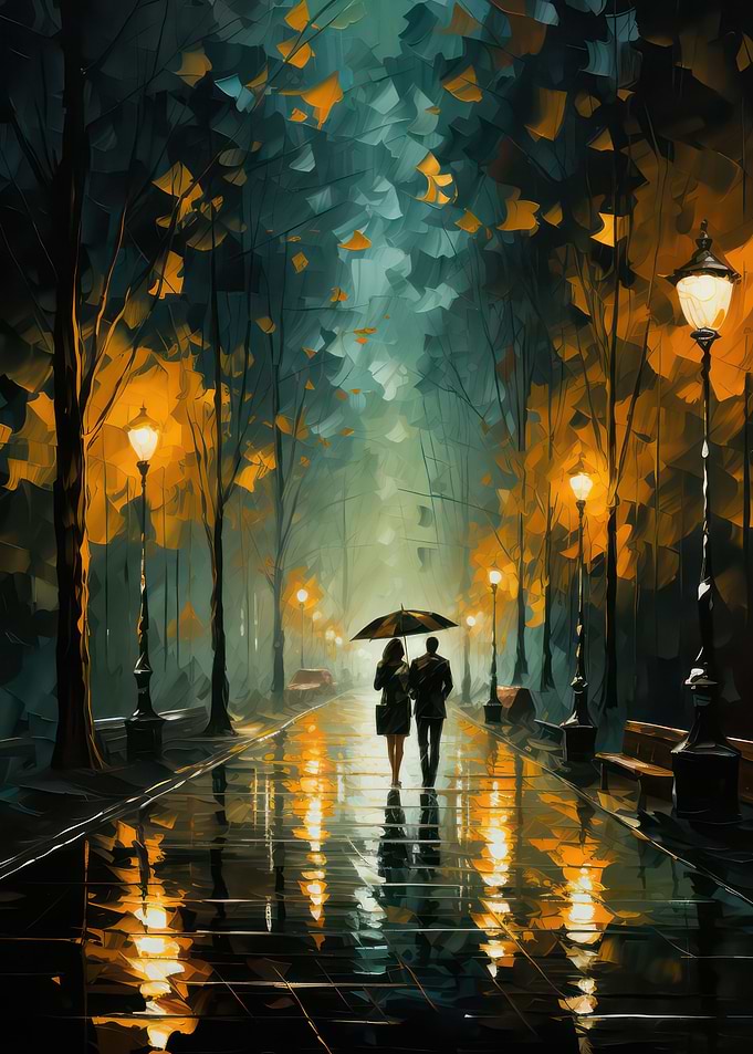 Couple in park