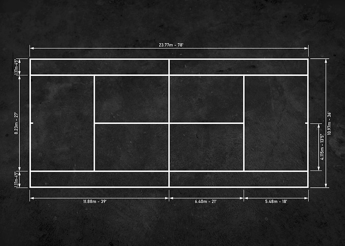 Tennis Court diagram