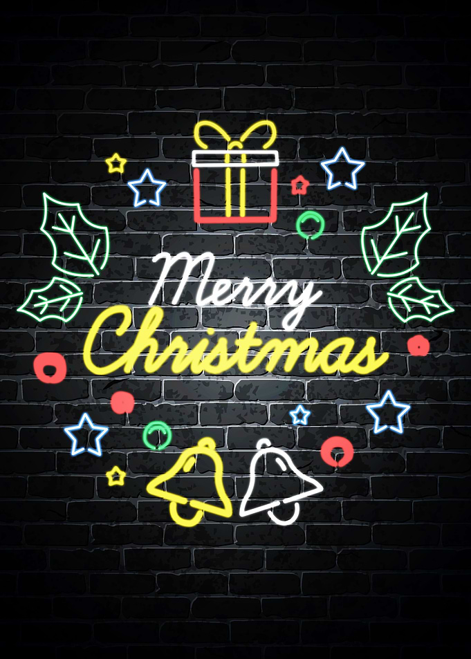 Merry Christmas neon