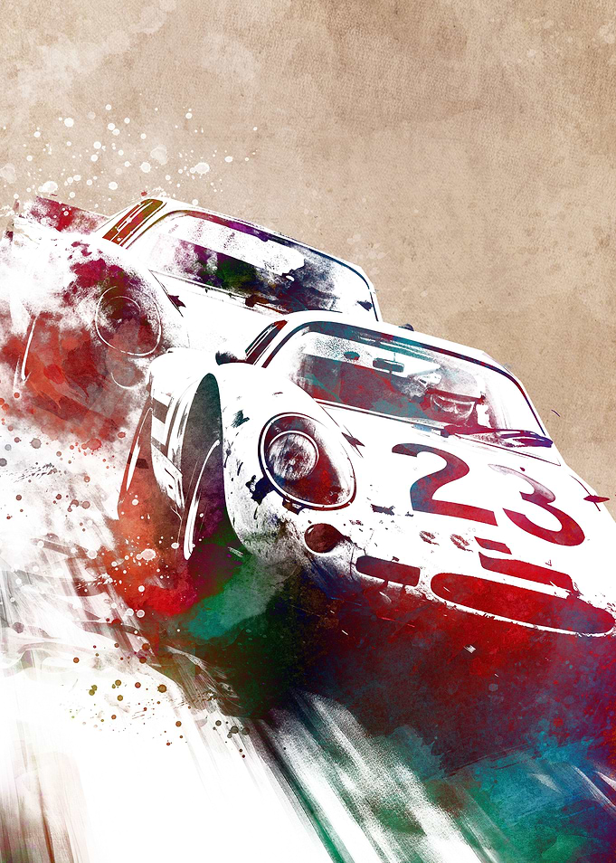 Cars racing