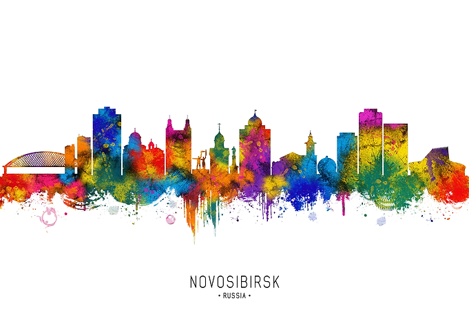 Novosibirsk Russia Skyline