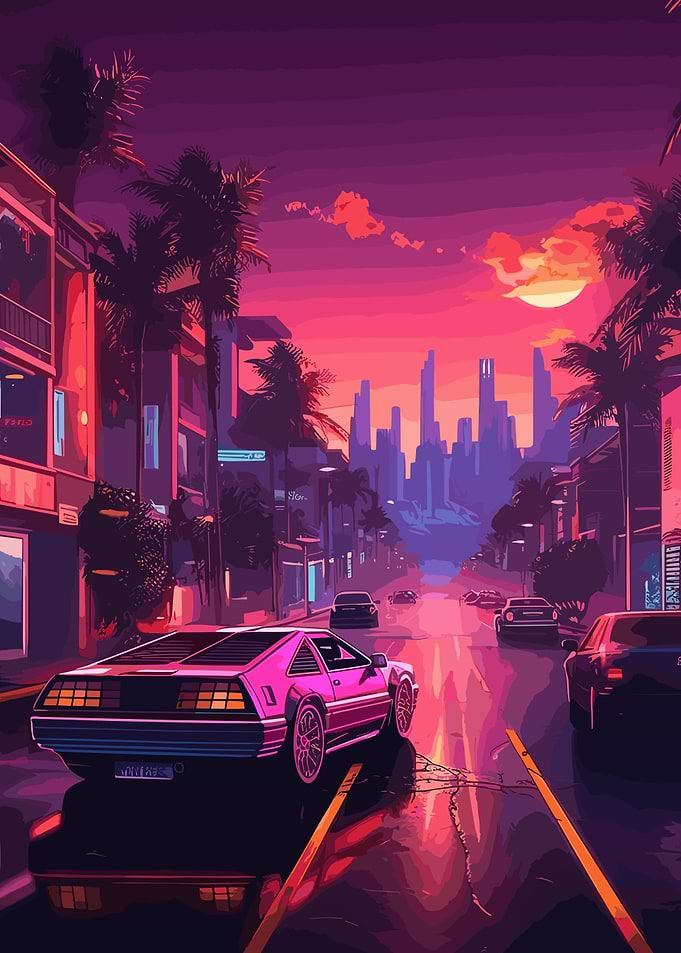 Sunset Streer Art