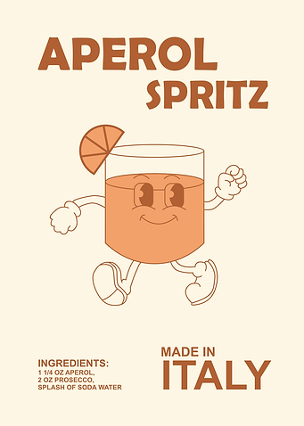 aperol spritz retro