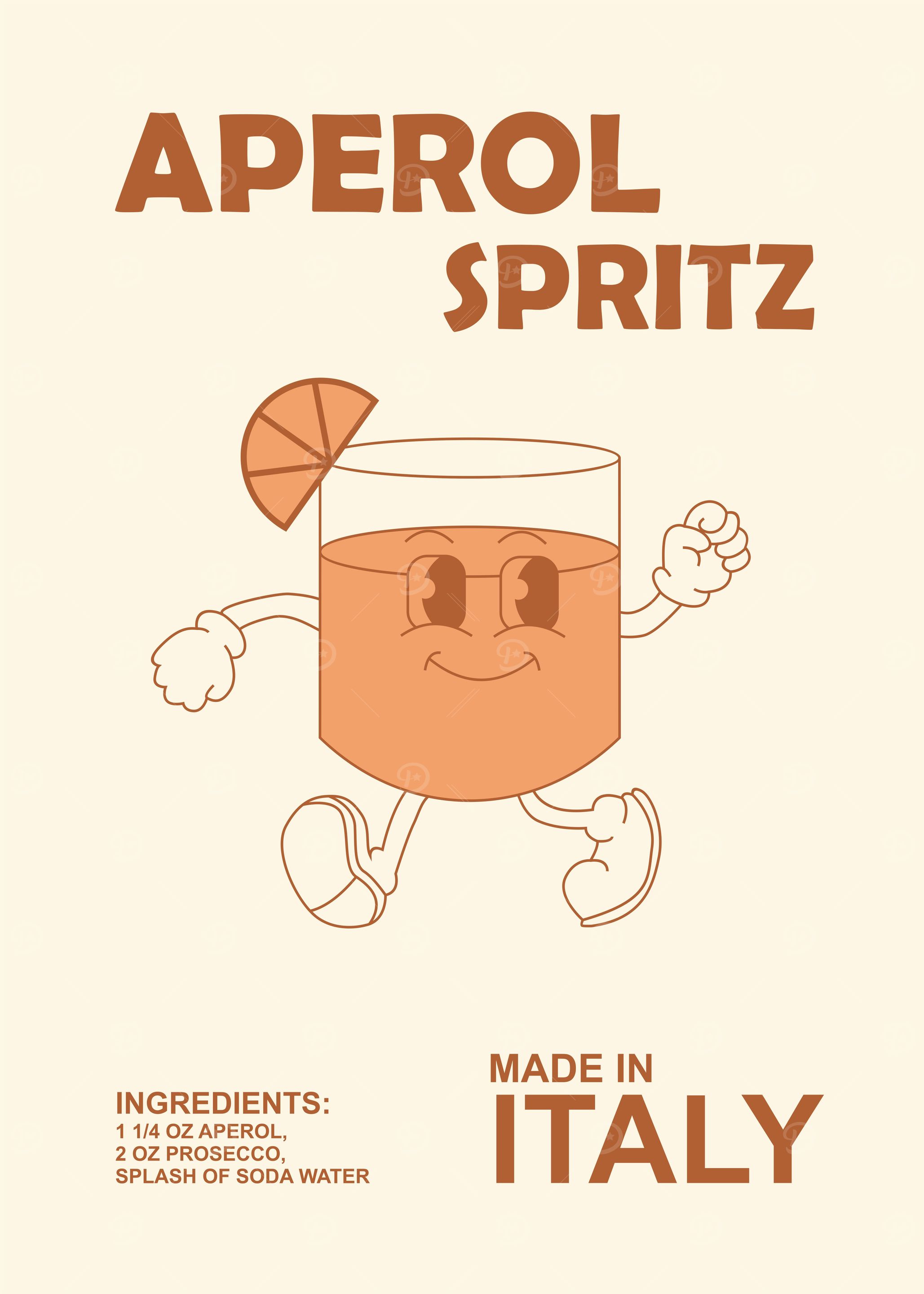 aperol spritz retro