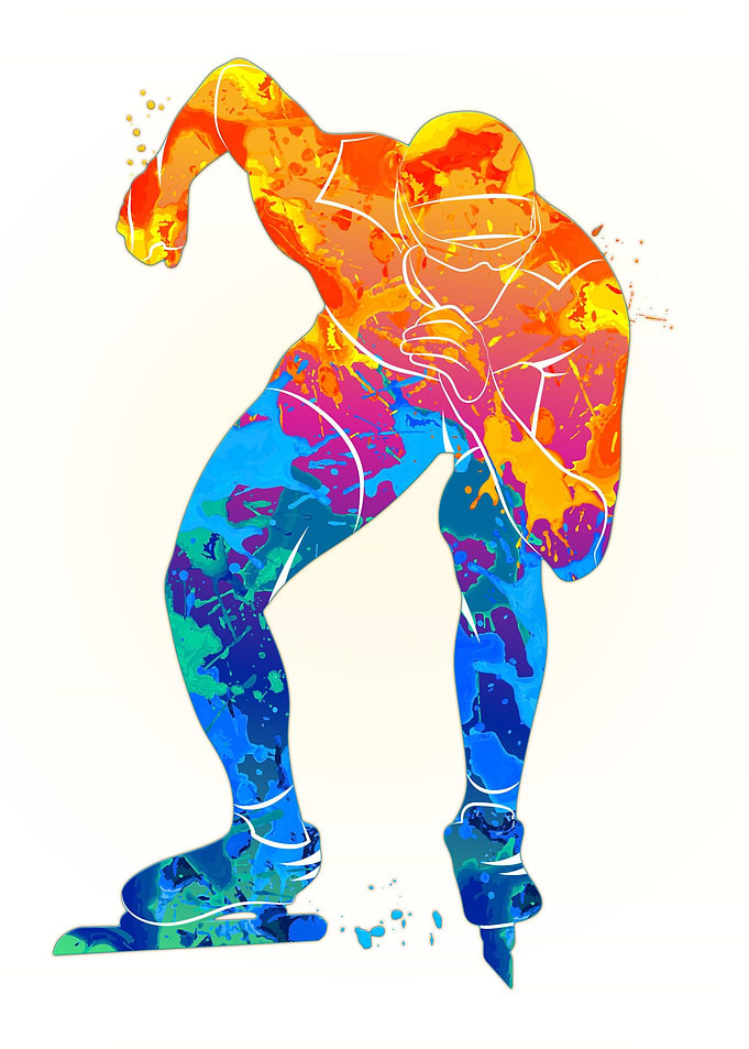 Speed skaters