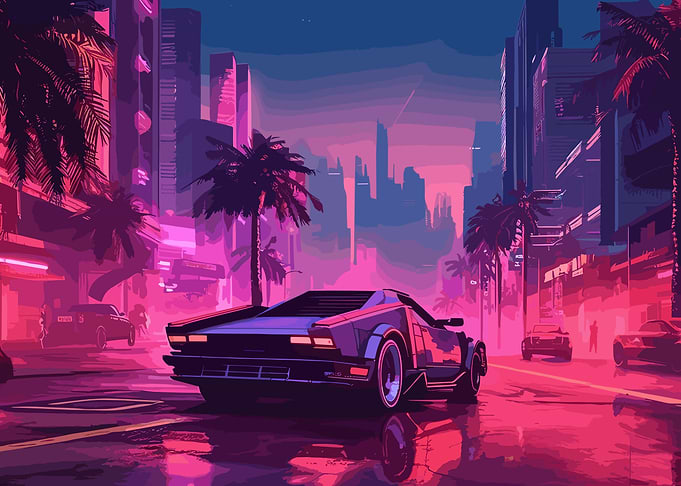 Sunset Streer Art