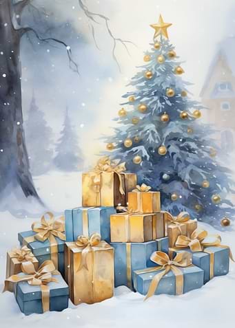 christmas gifts under tree
