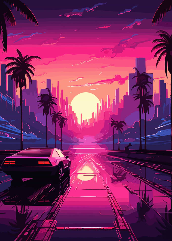 Sunset Streer Art