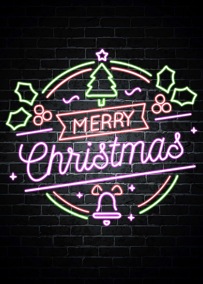 Merry Christmas neon