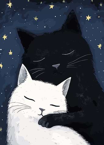 Black And White Cats
