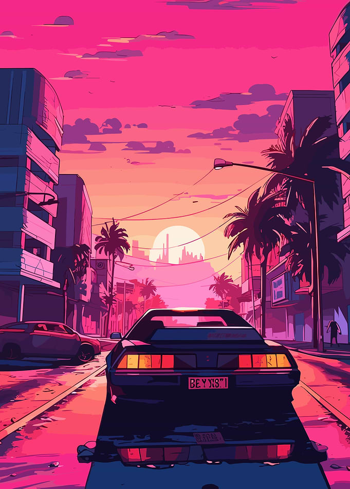 Sunset Streer Art