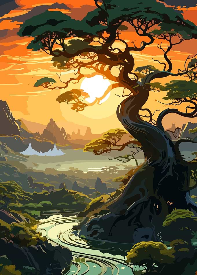 nature mountain sunset
