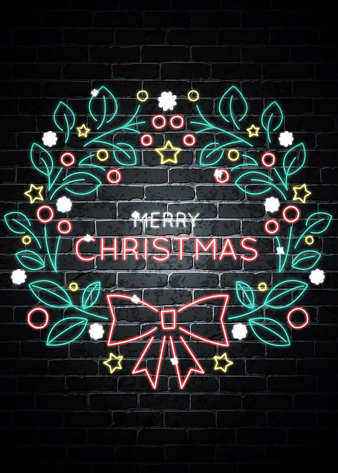 Merry Christmas neon