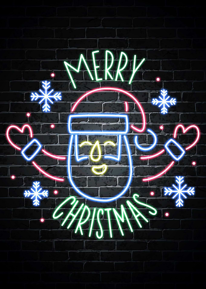 Merry Christmas neon