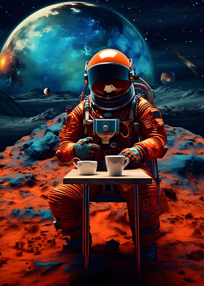 Astronaut Coffee Space