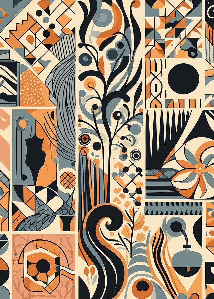 Retro Floral Deco