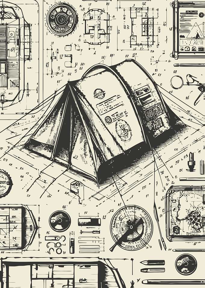 Camping Tent Blueprint