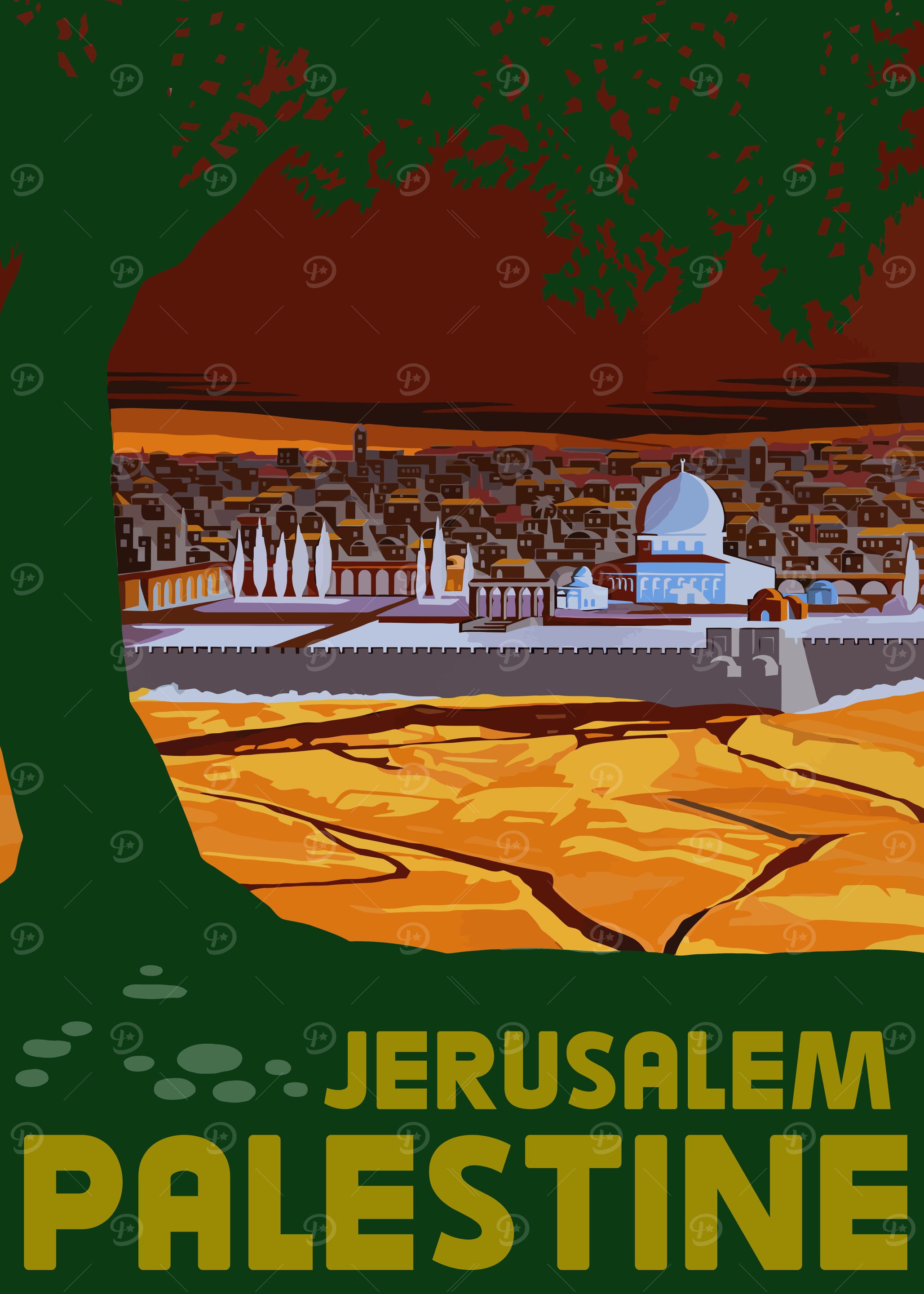 Vintage Palestine Poster