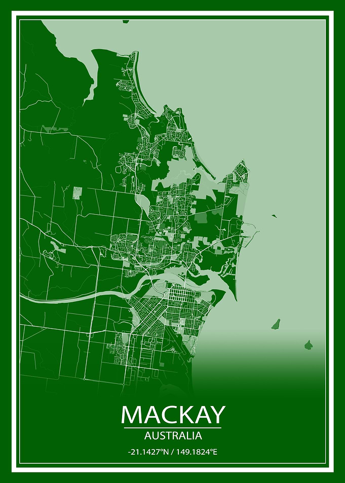 Mackay AUS Green City Map