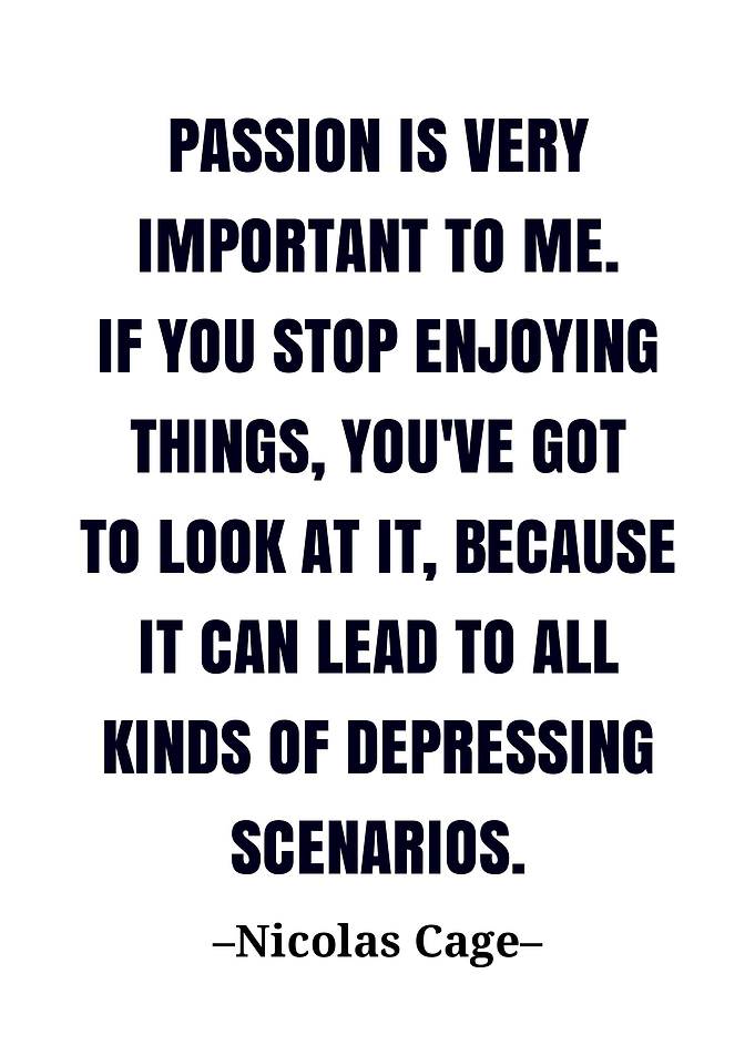 Nicolas Cage quote