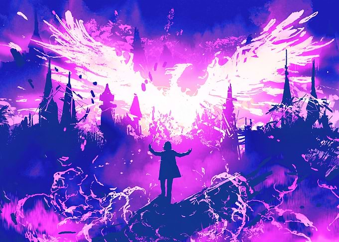 Wizard Summoning Phoenix