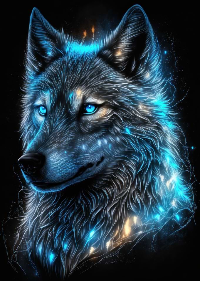 Portrait of a wolf