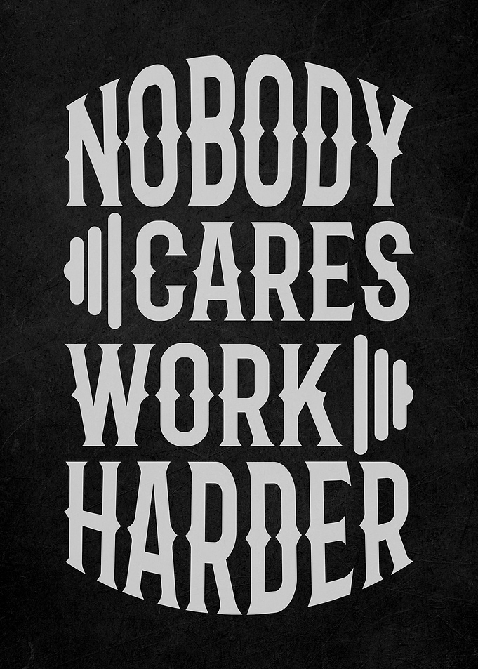 Gym Motivation Quote Art