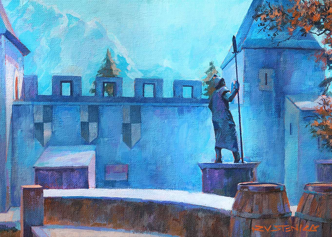 Cobblestone Fountain