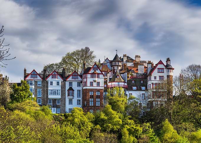 Ramsay Garden In Edinburgh